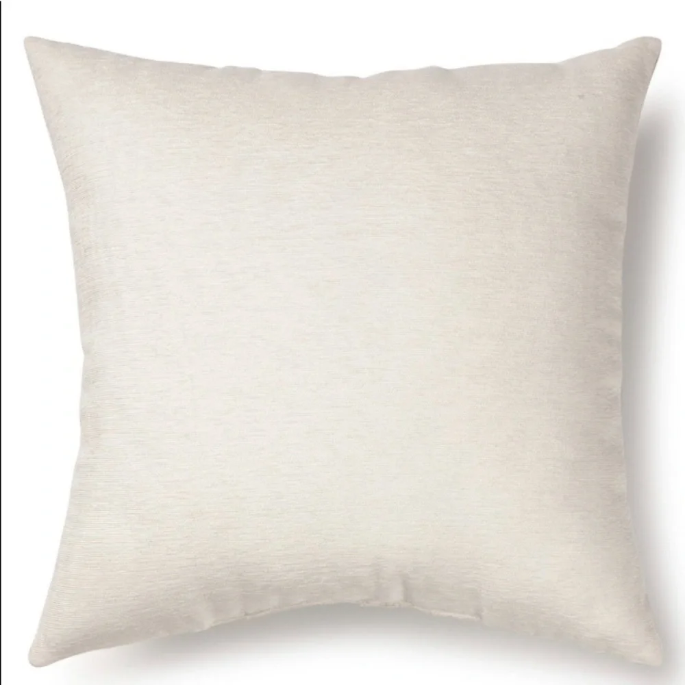 Holiday Wreath Printed Merry Christmas Throw Pillow